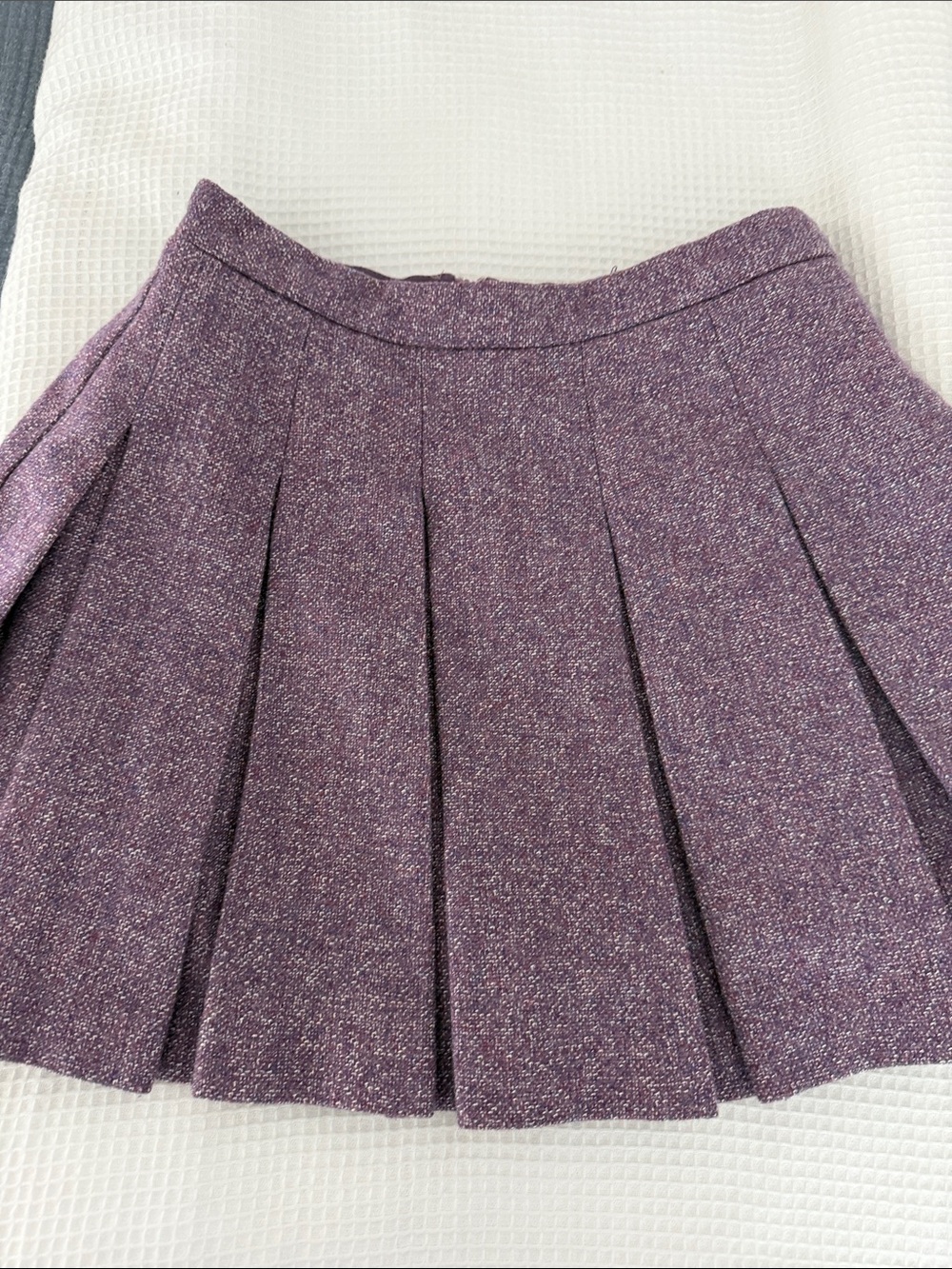 Amanda Uprichard Lavender Sparkle Pleated Skirt